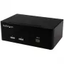 StarTech.com Διακόπτης KVM 2 θυρών με Dual-VGA – USB 2.0, 1920 x 1200 pixel, Full HD, 18 W, μαύρο