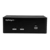 StarTech.com Διακόπτης KVM 2 θυρών με Dual-VGA – USB 2.0, 1920 x 1200 pixel, Full HD, 18 W, μαύρο