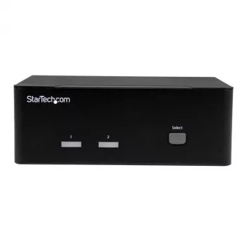 StarTech.com Διακόπτης KVM 2 θυρών με Dual-VGA – USB 2.0, 1920 x 1200 pixel, Full HD, 18 W, μαύρο