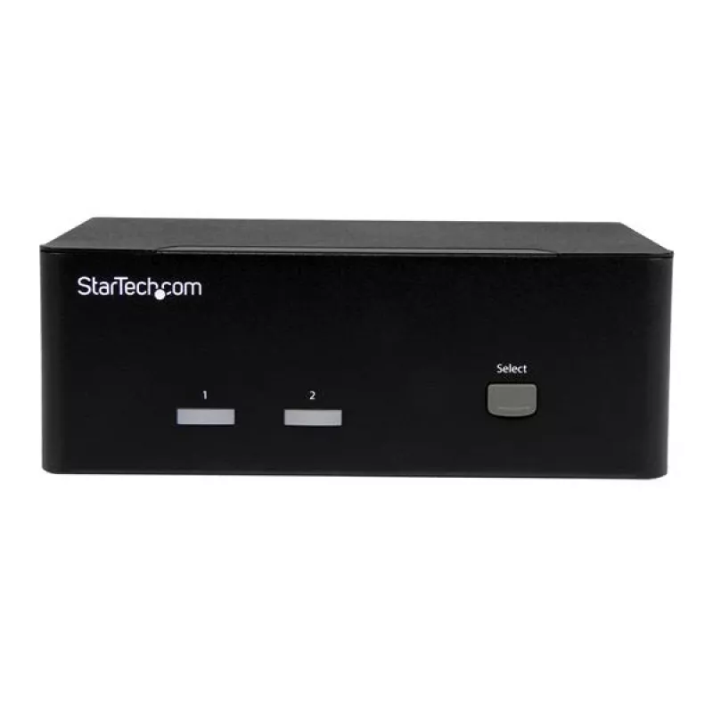StarTech.com Διακόπτης KVM 2 θυρών με Dual-VGA – USB 2.0, 1920 x 1200 pixel, Full HD, 18 W, μαύρο