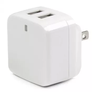 StarTech.com Φορτιστής τοίχου USB διπλής θύρας – διεθνή ταξίδια – 17 W/3,4 A – λευκό