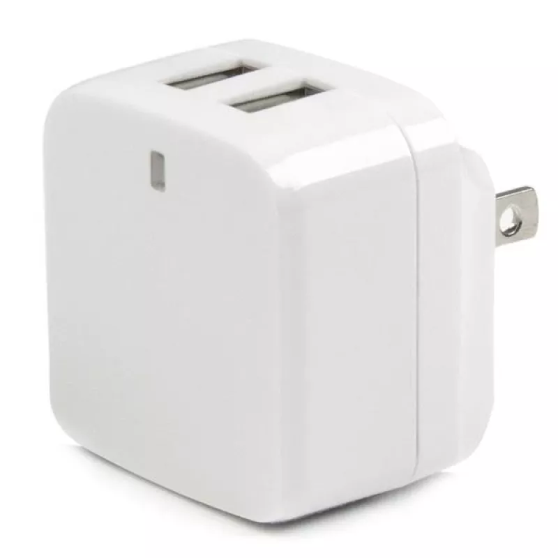 StarTech.com Φορτιστής τοίχου USB διπλής θύρας – διεθνή ταξίδια – 17 W/3,4 A – λευκό