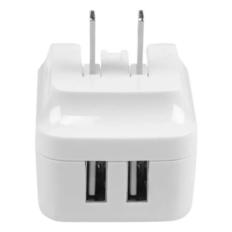 StarTech.com Φορτιστής τοίχου USB διπλής θύρας – διεθνή ταξίδια – 17 W/3,4 A – λευκό