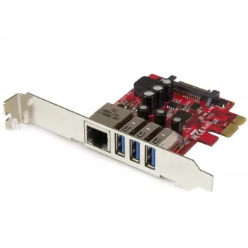 StarTech.com Κάρτα PCI Express USB 3.0 3 θυρών + Gigabit Ethernet