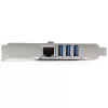 StarTech.com Κάρτα PCI Express USB 3.0 3 θυρών + Gigabit Ethernet