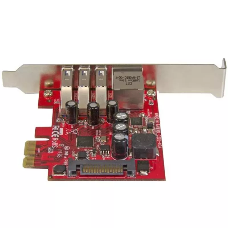StarTech.com Κάρτα PCI Express USB 3.0 3 θυρών + Gigabit Ethernet
