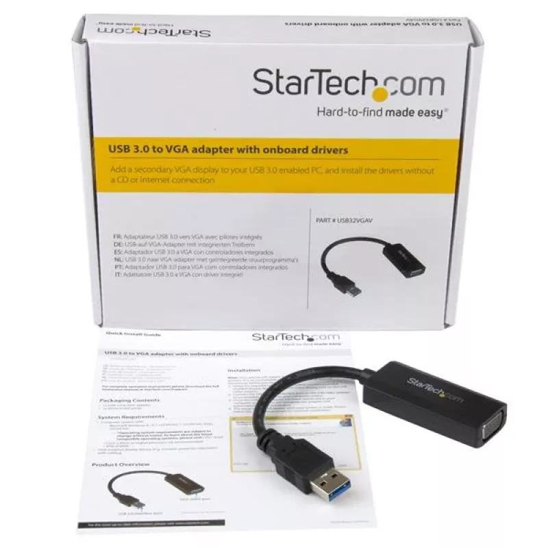StarTech.com Προσαρμογέας USB 3.0 σε VGA – εγκατάσταση οδηγών on-board – 1920x1200