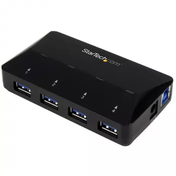 StarTech.com Hub USB 3.0 4 θυρών συν αποκλειστική θύρα φόρτισης - 1 x θύρα 2,4A~Hub USB 3.0 4 θυρών (5Gbps) συν αποκλειστική θύρα φόρτισης - 1 x θύρα 2,4A