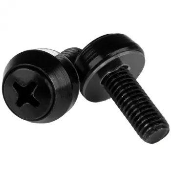 StarTech.com M6 x 12mm - Βίδες συναρμολόγησης - συσκευασία 50 τεμ., μαύρο