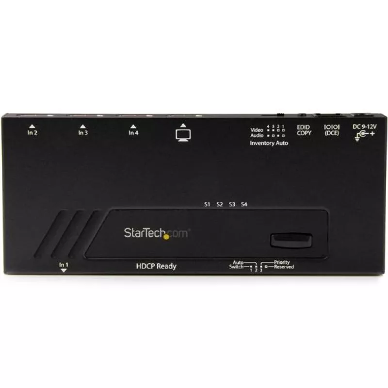 StarTech.com Αυτόματος διακόπτης βίντεο HDMI 4 θυρών – 4K με γρήγορη εναλλαγή