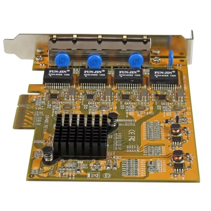 StarTech.com Κάρτα δικτύου PCIe Gigabit 4 θυρών, εσωτερική, ενσύρματη, PCI Express, Ethernet, 2000 Mbit/s
