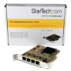 StarTech.com Κάρτα δικτύου PCIe Gigabit 4 θυρών, εσωτερική, ενσύρματη, PCI Express, Ethernet, 2000 Mbit/s