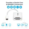 StarTech.com Προσαρμογέας USB-C σε VGA - Λευκό, 3.2 Gen 1 (3.1 Gen 1), USB Type-C, έξοδος VGA (D-Sub), 1920 x 1200 pixel