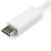 StarTech.com Προσαρμογέας USB-C σε VGA - Λευκό, 3.2 Gen 1 (3.1 Gen 1), USB Type-C, έξοδος VGA (D-Sub), 1920 x 1200 pixel