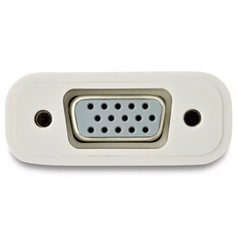 StarTech.com Προσαρμογέας USB-C σε VGA - Λευκό, 3.2 Gen 1 (3.1 Gen 1), USB Type-C, έξοδος VGA (D-Sub), 1920 x 1200 pixel