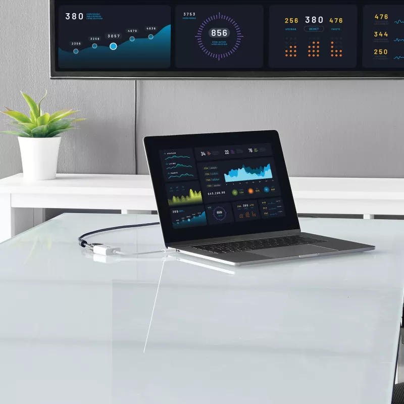 StarTech.com Προσαρμογέας USB-C σε VGA - Λευκό, 3.2 Gen 1 (3.1 Gen 1), USB Type-C, έξοδος VGA (D-Sub), 1920 x 1200 pixel