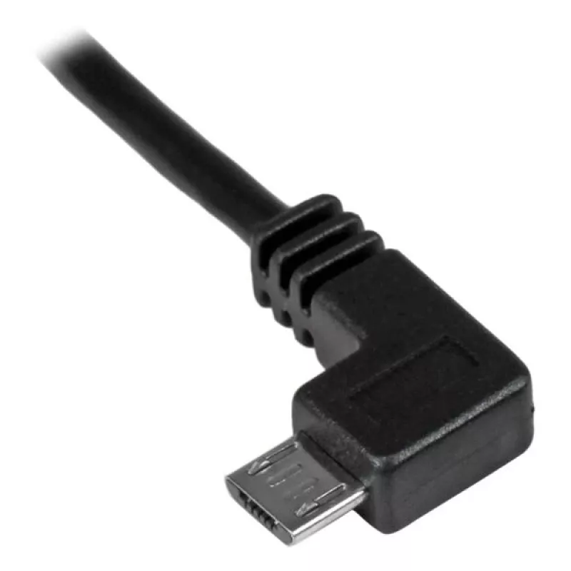 StarTech.com Καλώδιο φόρτισης και συγχρονισμού Micro-USB M/M - αριστερός ορθογώνιος Micro-USB - 24 AWG - 2 m