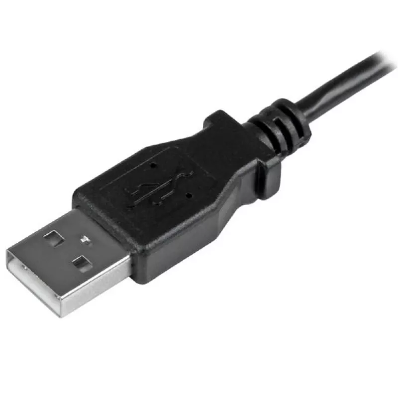 StarTech.com Καλώδιο φόρτισης και συγχρονισμού Micro-USB M/M - αριστερός ορθογώνιος Micro-USB - 24 AWG - 2 m