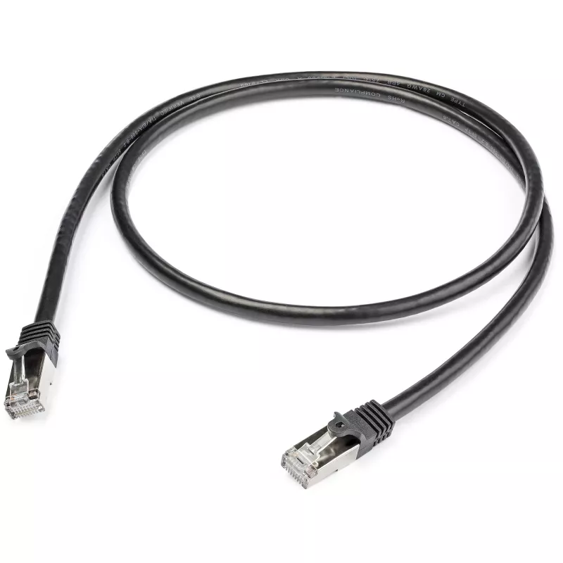 StarTech.com Καλώδιο Patch Cat6 - Θωρακισμένο (SFTP) - 1 m, Μαύρο