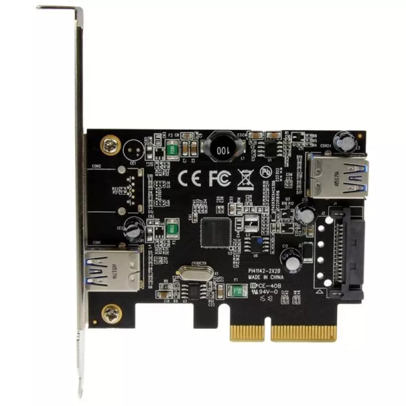 StarTech.com Κάρτα USB 3.1 (10Gbps) 2 θυρών – USB-A, 1x εξωτερική, 1x εσωτερική – PCIe