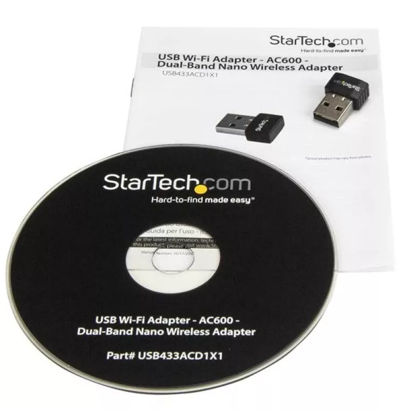 StarTech.com Προσαρμογέας USB Wi-Fi - AC600 - Ασύρματος προσαρμογέας Dual-Band Nano