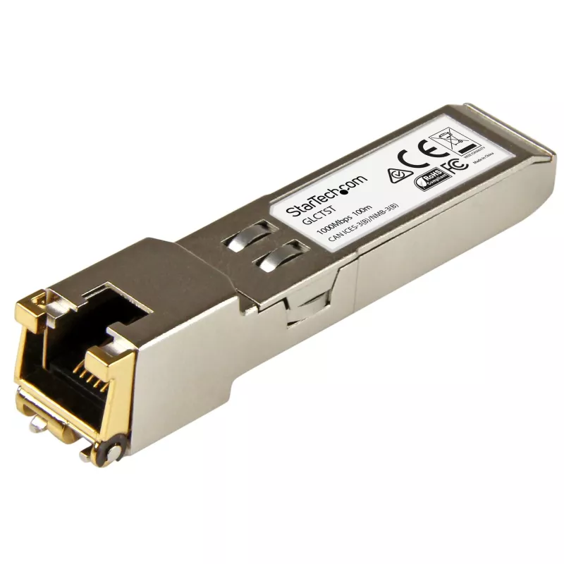 StarTech.com Μονάδα πομποδέκτη SFP συμβατή με Cisco GLC-T – 1000BASE-T – Συσκευασία 10 τεμ.