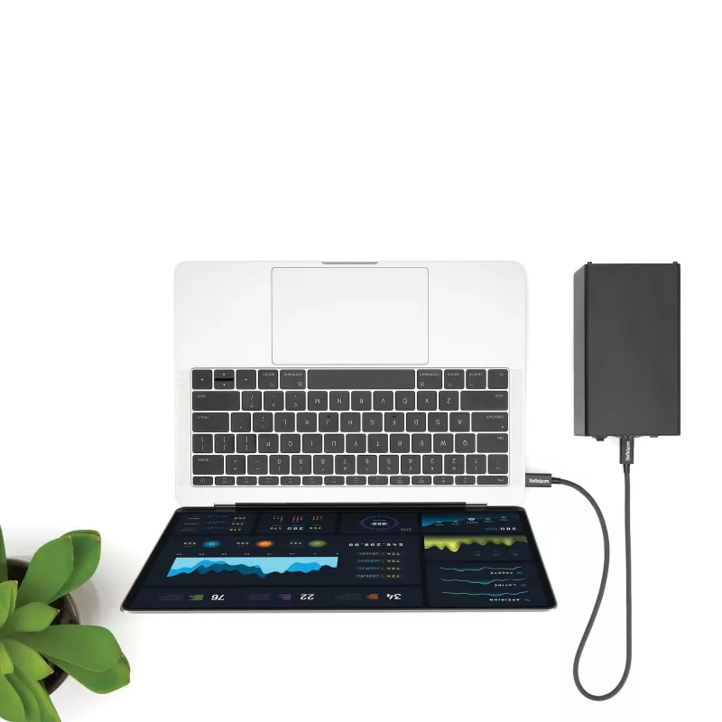 StarTech.com Καλώδιο USB-C Thunderbolt 3 (40 Gbit/s) 0,5 m – συμβατό με Thunderbolt, USB και DisplayPort