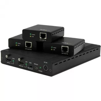 StarTech.com Κιτ επεκτατή HDBaseT 3 θυρών με 3 δέκτες - Διαχωριστής 1x3 HDMI μέσω CAT5e - Έως 4K