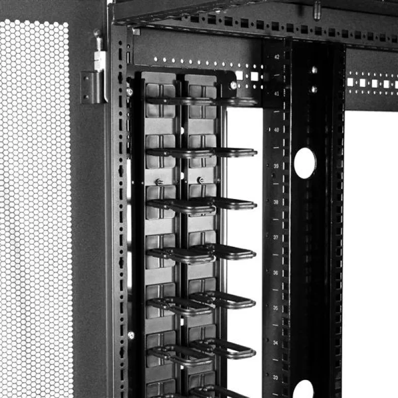 StarTech.com Κατακόρυφος διαχειριστής καλωδίων με άγκιστρα D-Ring - 0U - 6 πόδια