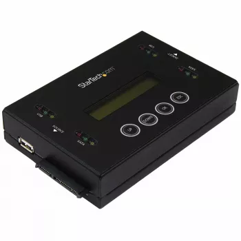 StarTech.com Αυτόνομος διπλασιαστής & διαγραφέας σκληρών δίσκων 1:1, κλωνοποιητής & διαγραφέας USB thumb drive και SATA HDD/SSD, οθόνη LCD, συμμορφούμενο με TAA, ανεξάρτητο λειτουργικού συστήματος