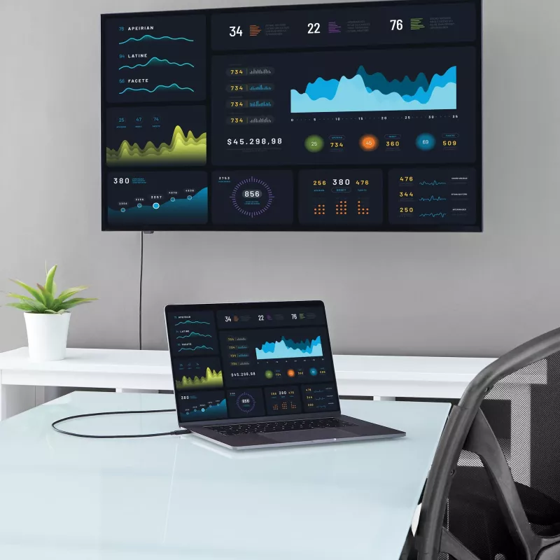 StarTech.com Καλώδιο USB-C σε DVI 2 m – 1920 x 1200 – Μαύρο