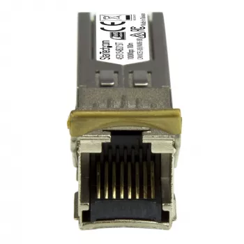StarTech.com Gigabit χάλκινο RJ45 SFP module πομποδέκτη - συμβατό με HP 453154-B21~Συμβατό module SFP HPE 453154-B21 - 1000BASE-T - SFP σε RJ45 Cat6/Cat5e - 1GE Gigabit Ethernet SFP - RJ-45 100m - HPE 6120XG, 6120G, Flex Fabric
