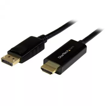 StarTech.com καλώδιο DisplayPort σε HDMI 5m - 4K 30Hz - καλώδιο προσαρμογέα DisplayPort σε HDMI - καλώδιο μετατροπέα DP 1.2 σε οθόνη HDMI - βύσμα DP με ασφάλιση - παθητικό καλώδιο DP σε HDMI