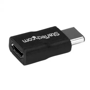 StarTech.com προσαρμογέας USB-C σε Micro-USB - M/F - USB 2.0, USB 2.0 Type-C, USB 2.0 Micro-B, μαύρο