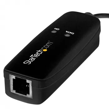 StarTech.com modem fax USB 2.0 - εξωτερικό hardware dial-up modem/dongle/προσαρμογέας V.92 56K - modem fax υπολογιστή/φορητού - USB σε υποδοχή τηλεφώνου - modem δεδομένων USB - fax δικτύου/CMR/POS
