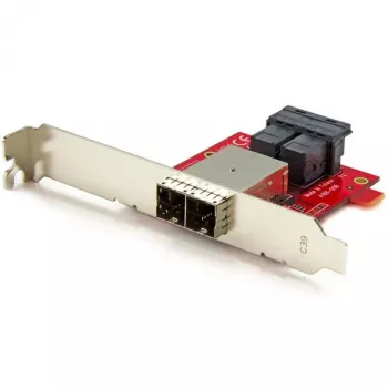 StarTech.com προσαρμογέας Mini-SAS – διπλό SFF-8643 σε SFF-8644 – με βάσεις full και low-profile – 12 Gbit/s