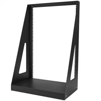 StarTech.com rack διακομιστή desktop υψηλής απόδοσης 2-Post 16U, μικρό ανοιχτό rack υπολογιστή 19 ιντσών, συμπαγές rack δικτύου για εξοπλισμό AV/στούντιο/δεδομένων/IT, συμμορφούμενο με TAA – αυτόνομο rack δύο στύλων για σπίτι/γραφείο