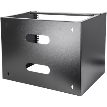 StarTech.com Επιτοίχια βάση δικτύου 8U - βάθος 36 cm (Low Profile) - βάση για Patch Panel 48 cm (19 inch) για επίπεδους διακομιστές και συσκευές IT, διακόπτες δικτύου - αντοχή 36 kg, μαύρο
