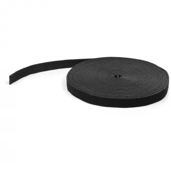 StarTech.com Ρολό Hook and Loop 50ft - Επαναχρησιμοποιούμενοι ιμάντες καλωδίων κοπής κατά μέγεθος - Βιομηχανική ταινία στερέωσης καλωδίων χύδην / Ρυθμιζόμενα υφασμάτινα περιτυλίγματα μαύρα / Επαναχρησιμοποιούμενοι ιμάντες διαχείρισης καλωδίων με αυτοσυγκράτηση