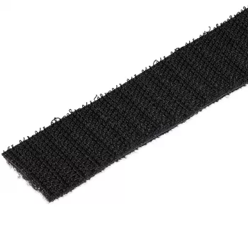 StarTech.com Ρολό Hook and Loop 50ft - Επαναχρησιμοποιούμενοι ιμάντες καλωδίων κοπής κατά μέγεθος - Βιομηχανική ταινία στερέωσης καλωδίων χύδην / Ρυθμιζόμενα υφασμάτινα περιτυλίγματα μαύρα / Επαναχρησιμοποιούμενοι ιμάντες διαχείρισης καλωδίων με αυτοσυγκράτηση