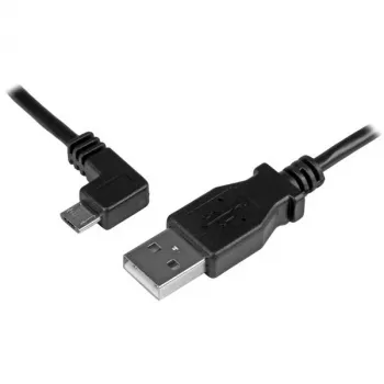 StarTech.com καλώδιο φόρτισης και συγχρονισμού Micro-USB M/M - αριστερό γωνιακό Micro-USB - 24 AWG - 0,5 m