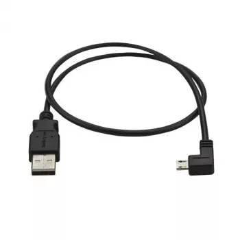 StarTech.com καλώδιο φόρτισης και συγχρονισμού Micro-USB M/M - αριστερό γωνιακό Micro-USB - 24 AWG - 0,5 m