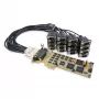 StarTech.com κάρτα σειριακή 16 θυρών Low-Profile - RS232 - PCI Express