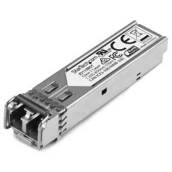 StarTech.com Μονάδα Πομποδέκτη SFP Συμβατή με HP JD118B – 1000BASE-SX~Μονάδα SFP Συμβατή με HPE JD118B – 1000BASE-SX – Πομποδέκτης Οπτικής Ίνας Multimode 1GbE – 1GE Gigabit Ethernet SFP – LC 550m – 850nm – DDM HPE 5900, 12500, 5500
