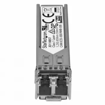 StarTech.com Μονάδα Πομποδέκτη SFP Συμβατή με HP JD118B – 1000BASE-SX~Μονάδα SFP Συμβατή με HPE JD118B – 1000BASE-SX – Πομποδέκτης Οπτικής Ίνας Multimode 1GbE – 1GE Gigabit Ethernet SFP – LC 550m – 850nm – DDM HPE 5900, 12500, 5500