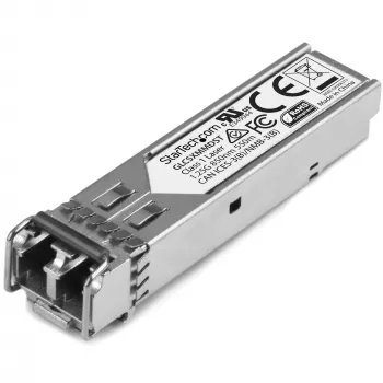 StarTech.com Μονάδα Πομποδέκτη SFP Συμβατή με Cisco GLC-SX-MMD – 1000BASE-SX~Μονάδα SFP Συμβατή με Cisco GLC-SX-MMD – 1000BASE-SX – Πομποδέκτης Οπτικής Ίνας MMF Multimode 1GbE – 1GE Gigabit Ethernet SFP – LC 550m – 850nm – DDM Cisco Firepower, ASR920, IE2000