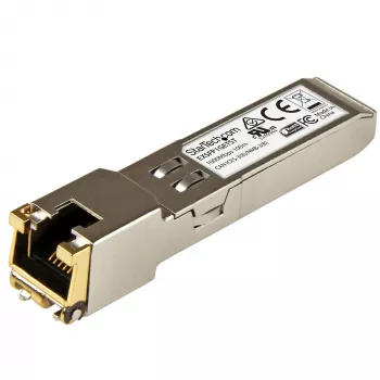 StarTech.com Μονάδα Πομποδέκτη SFP Συμβατή με Juniper EX-SFP-1GE-T – 10/100/1000BASE-T ~ Μονάδα SFP Συμβατή με Juniper EX-SFP-1GE-T – 1000BASE-T – SFP σε RJ45 Cat6/Cat5e – 1GE Gigabit Ethernet SFP – RJ-45 100 m