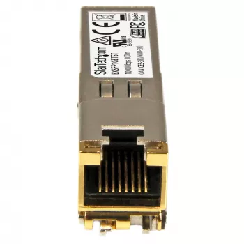 StarTech.com Μονάδα Πομποδέκτη SFP Συμβατή με Juniper EX-SFP-1GE-T – 10/100/1000BASE-T ~ Μονάδα SFP Συμβατή με Juniper EX-SFP-1GE-T – 1000BASE-T – SFP σε RJ45 Cat6/Cat5e – 1GE Gigabit Ethernet SFP – RJ-45 100 m