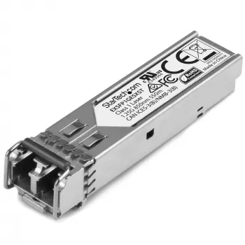StarTech.com Μονάδα Πομποδέκτη SFP Συμβατή με Juniper EX-SFP-1GE-LX – 1000BASE-LX~Μονάδα SFP Συμβατή με Juniper EX-SFP-1GE-LX – 1000BASE-LX – Οπτικός Πομποδέκτης Ίνας SMF Singlemode 1GbE – 1GE Gigabit Ethernet SFP – LC 10 km – 1310 nm – DDM