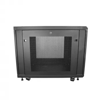 StarTech.com Ράφι Server 4-Post 12U, Ράφι Δεδομένων 19 Ιντσών με Κλειδαριά για Εξοπλισμό Υπολογιστών/AV/IT, Ράφι Γραφείου/Οικιακού Δικτύου με Ρόδες και ρυθμιζόμενες ράγες τοποθέτησης